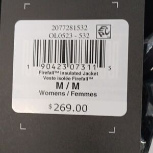 Mountain Hardwear Womens Medium Firefall Insulated Jacket